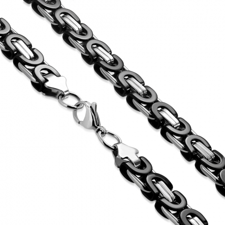 Lant inox cu zale bizantine 55 cm si 9 mm grosime LSL0314 [0]