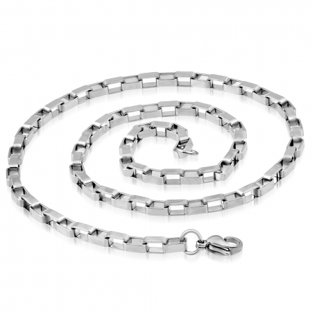 Lant inox cu zale dreptunghiulare 4 mm si 50 cm [3]