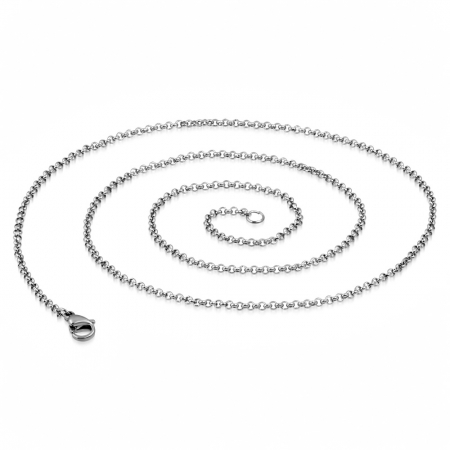 Lant inox cu zale rotunde 2 mm si 56 cm [3]