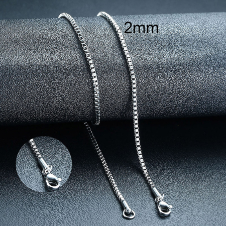 Lant inox cubic 2 mm, 50 cm [1]