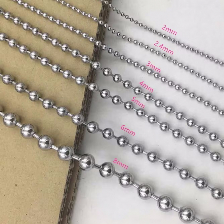 Lant inox militar cu bilute army 60 cm si 3 mm grosime LSL0049 [4]