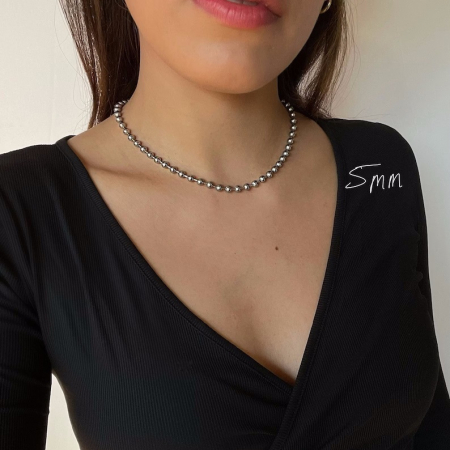 Lant inox militar cu bilute army 60 cm si 4 mm grosime [7]