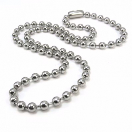 Lant inox militar cu bilute army 60 cm si 4 mm grosime [3]