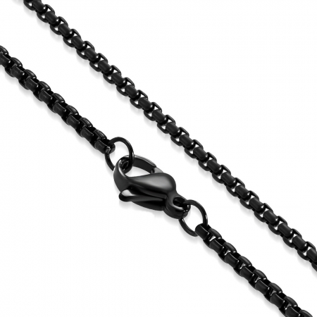 Lant negru inox 75 cm si 2 mm grosime LSL0305 [0]