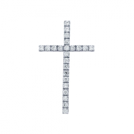 Pandant argint 925 rodiat in forma de cruce PSX0624 [1]