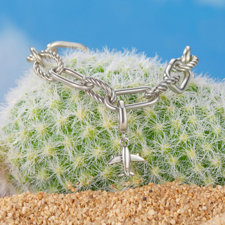 Pandantiv argint Avion – charm de calatorie [6]