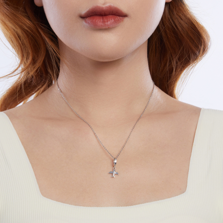 Pandantiv argint Avion – charm de calatorie [9]