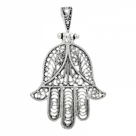 Pandantiv argint 925 cu Hamsa Mana lui Fatima - Be Spiritual PTU0008 [0]