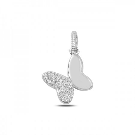 Pandantiv argint 925 fluturas cu zirconii albe - Be Nature PTU0007 [0]