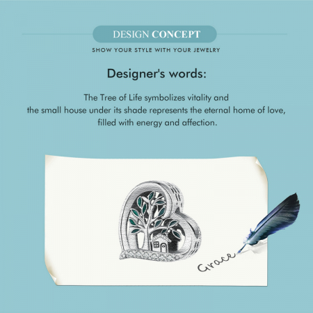 Pandantiv argint casuta cu copacul vietii [7]