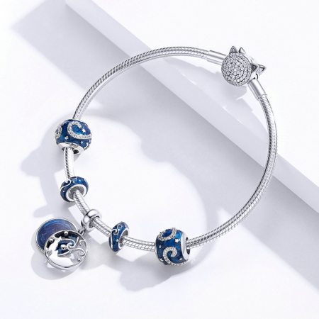 Pandantiv argint cer albastru [5]