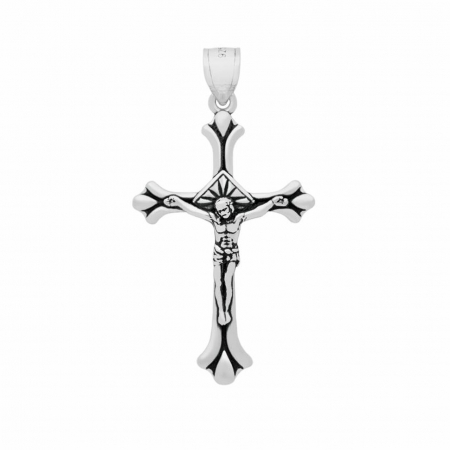 Pandantiv argint cruce cu rastignirea lui Isus PSX0353 [1]