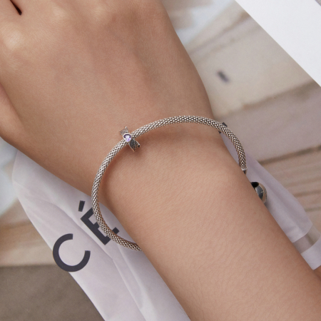 Pandantiv argint cu aripi de inger si inima [5]