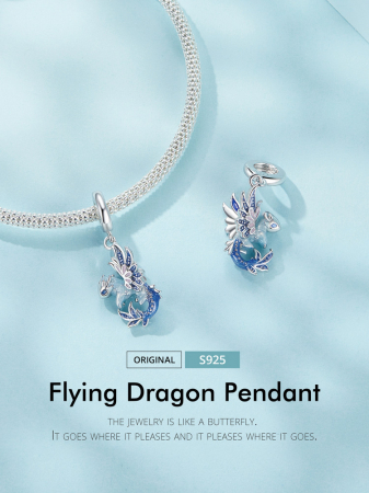 Pandantiv argint cu dragoni [13]