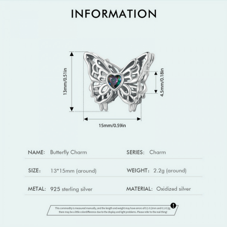 Pandantiv argint cu fluture dansator [7]