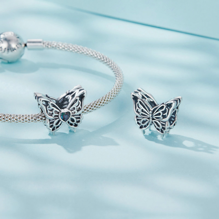 Pandantiv argint cu fluture dansator [5]