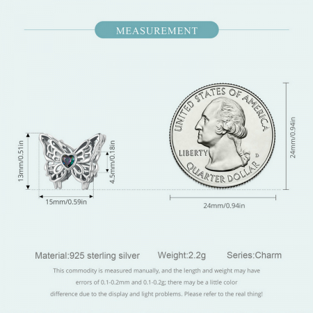 Pandantiv argint cu fluture dansator [8]