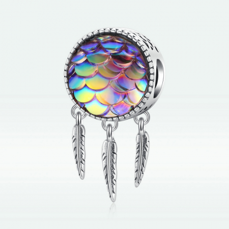 Pandantiv argint Dream Catcher cu solzi [7]