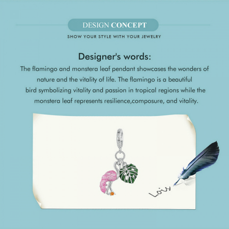 Pandantiv argint Flamingo [14]