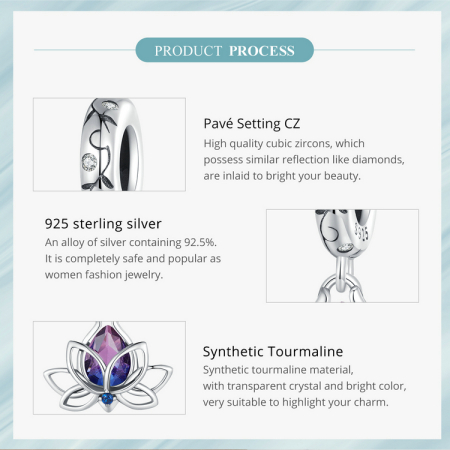 Pandantiv argint Floare de Lotus [8]