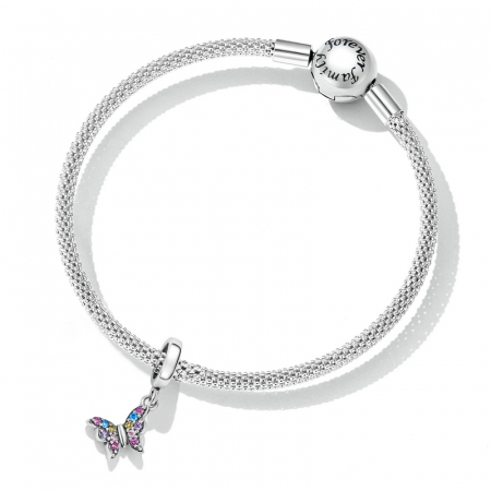 Pandantiv argint fluturas colorat [4]