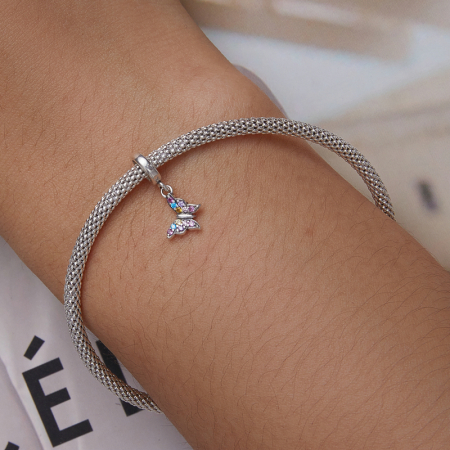 Pandantiv argint fluturas colorat [5]