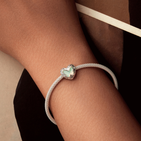 Pandantiv argint Fluturas Verde [1]