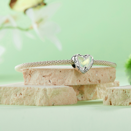 Pandantiv argint Fluturas Verde [6]