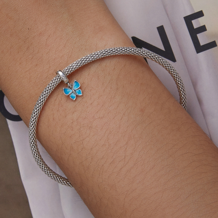 Pandantiv argint fluture albastru [5]