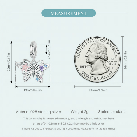 Pandantiv argint fluture si flori [15]