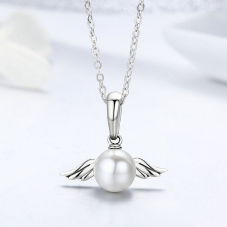 Pandantiv argint ingeras cu perla [3]