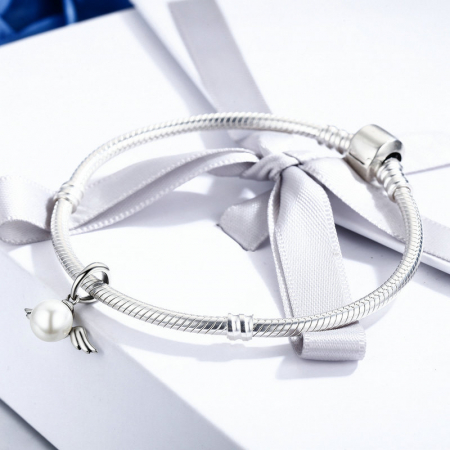 Pandantiv argint ingeras cu perla [2]