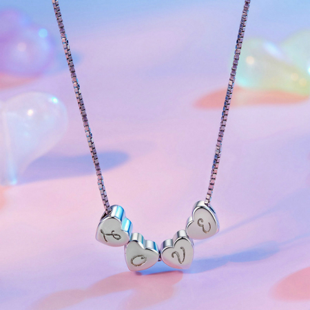 Pandantiv argint inima cu litera L [5]