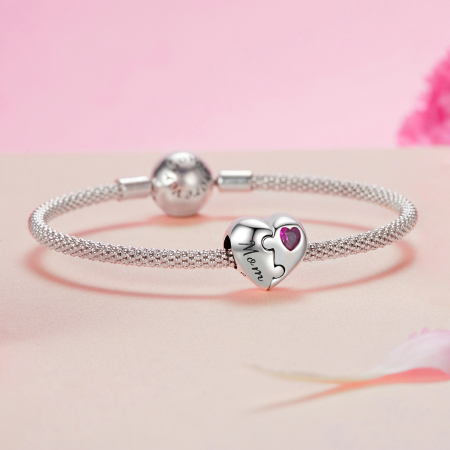 Pandantiv argint Inima Puzzle [4]