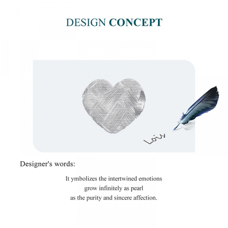 Pandantiv argint inima tesuta [6]