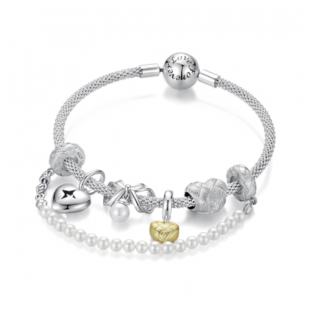 Pandantiv argint inima tesuta [11]