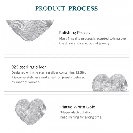 Pandantiv argint inima tesuta [9]