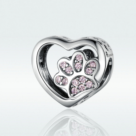 Pandantiv argint inimioara cu labute [5]