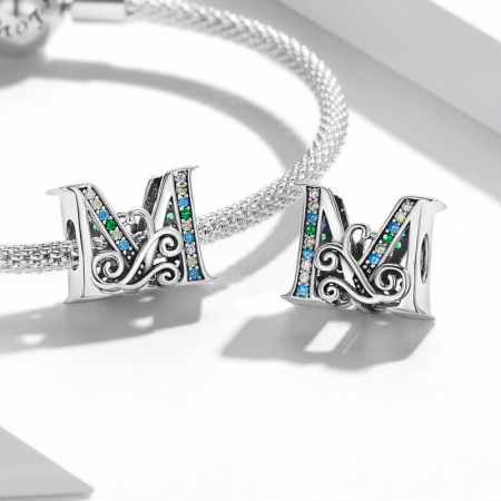 Pandantiv argint litera M [5]