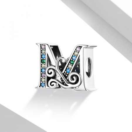 Pandantiv argint litera M [2]