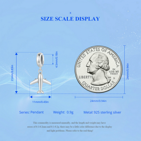 Pandantiv argint mini avion [12]