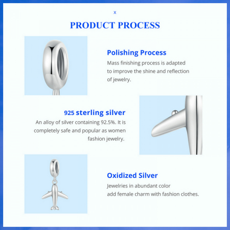 Pandantiv argint mini avion [10]