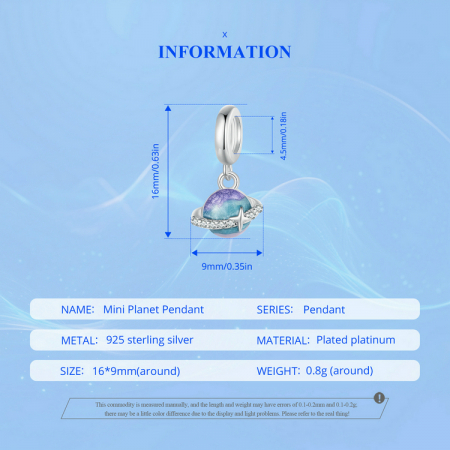 Pandantiv argint mini planeta [17]
