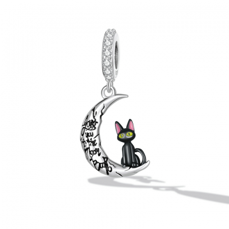 Pandantiv argint mooncat [1]