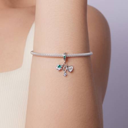 Pandantiv argint Norocos cu Trifoi cu Patru Foi [4]