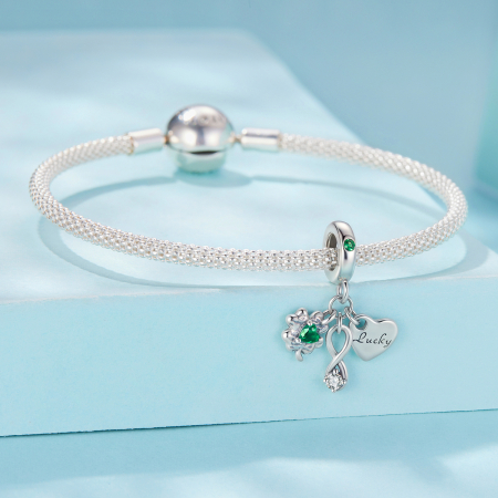 Pandantiv argint Norocos cu Trifoi cu Patru Foi [6]