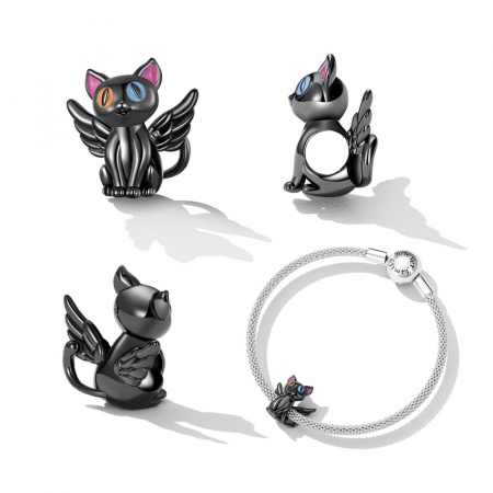 Pandantiv argint pisicuta inger [7]