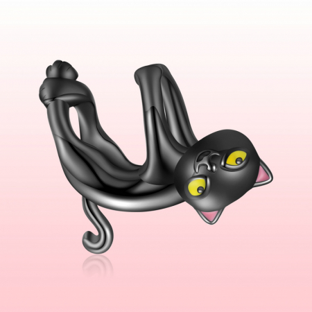 Pandantiv argint  pisicuta neagra [7]