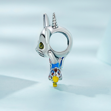 Pandantiv argint pisicuta unicorn [2]