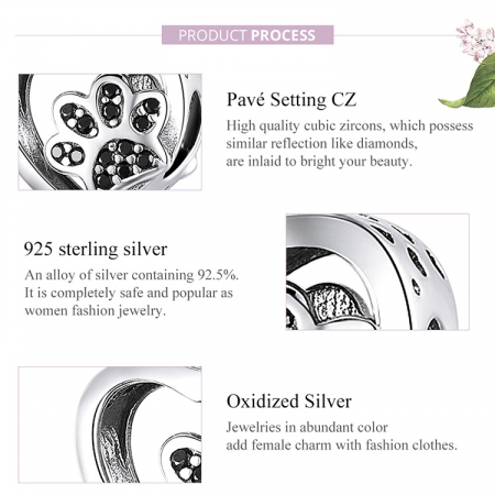 Pandantiv argint inimioara cu labuta sigiliul iubirii [6]